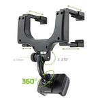 360 Rearview Mirror Car Phone Holder Mount Black lifestyle view