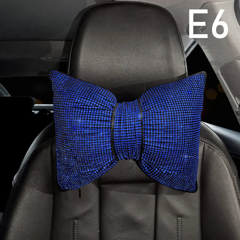 Ladies Car Interior Accessories Shiny Diamond Universal Car Seat Cover Fashion Luxury Ic detail view