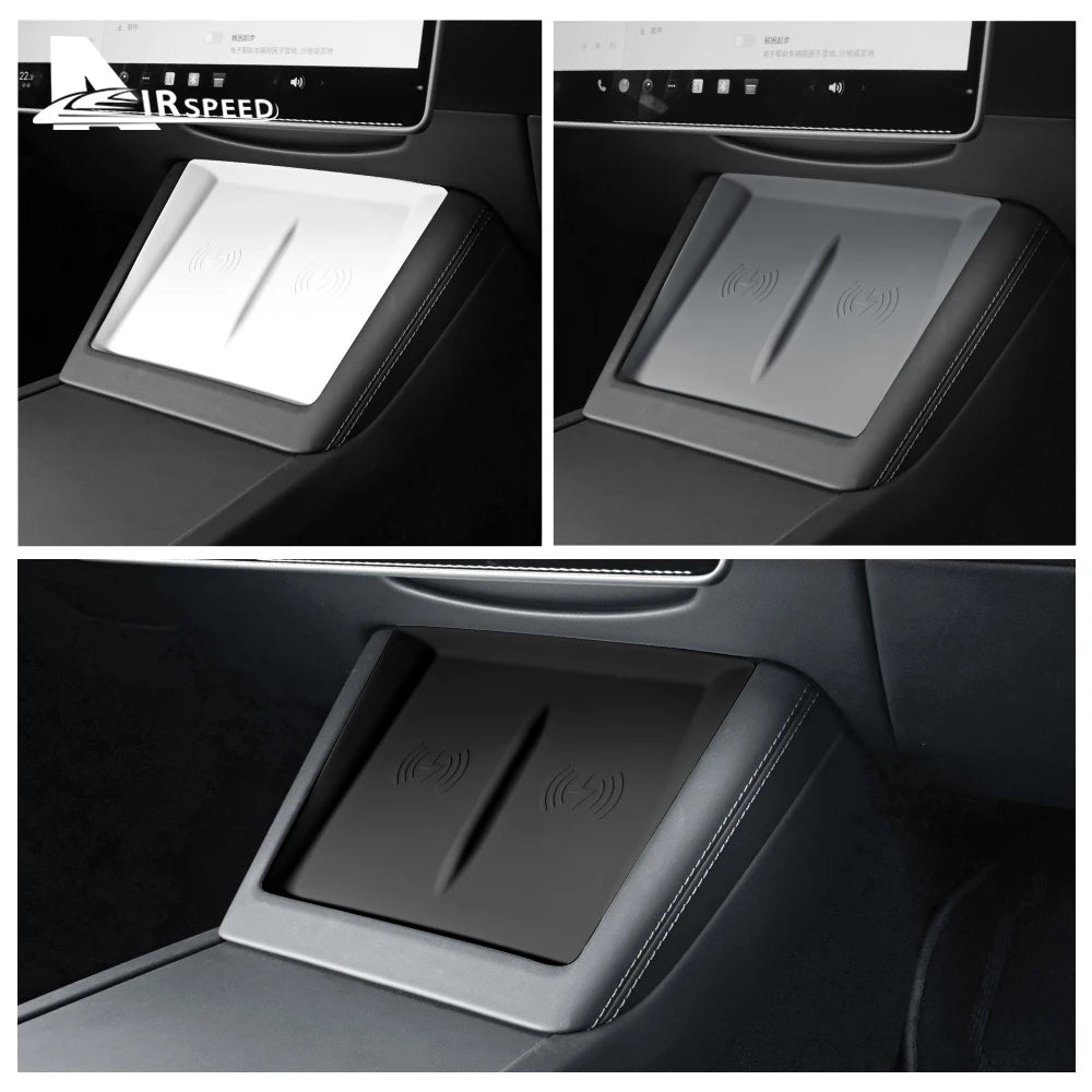 AIRSPEED Silicone Wireless Charging Pad for Tesla Model 3 Highland 2024 Model Y Jun additional angle