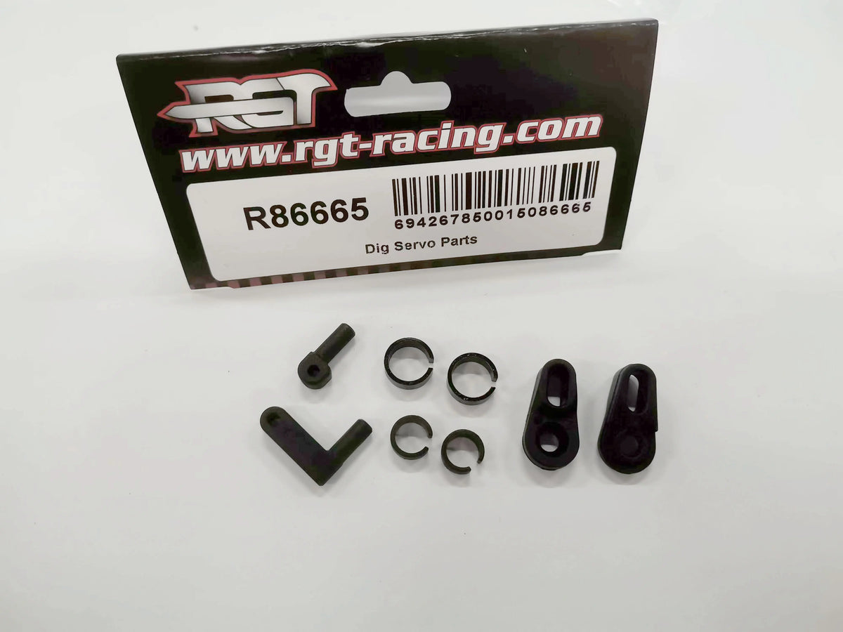 RGT Accessories R86665 Dig Servo Parts R86747 Link Ends R86666 Body Reinforced plat additional angle