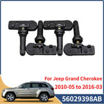 GANGLE 56029398AB TPMS Tire Pressure Monitor Sensor 4PCS | For 2010-2016 Jeep Grand Cherokee Alfa Ro