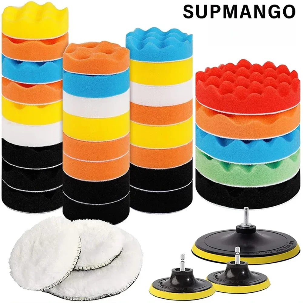 3 Inch Car Polishing Kit | Foam Sponge Buffing Pads for Drill