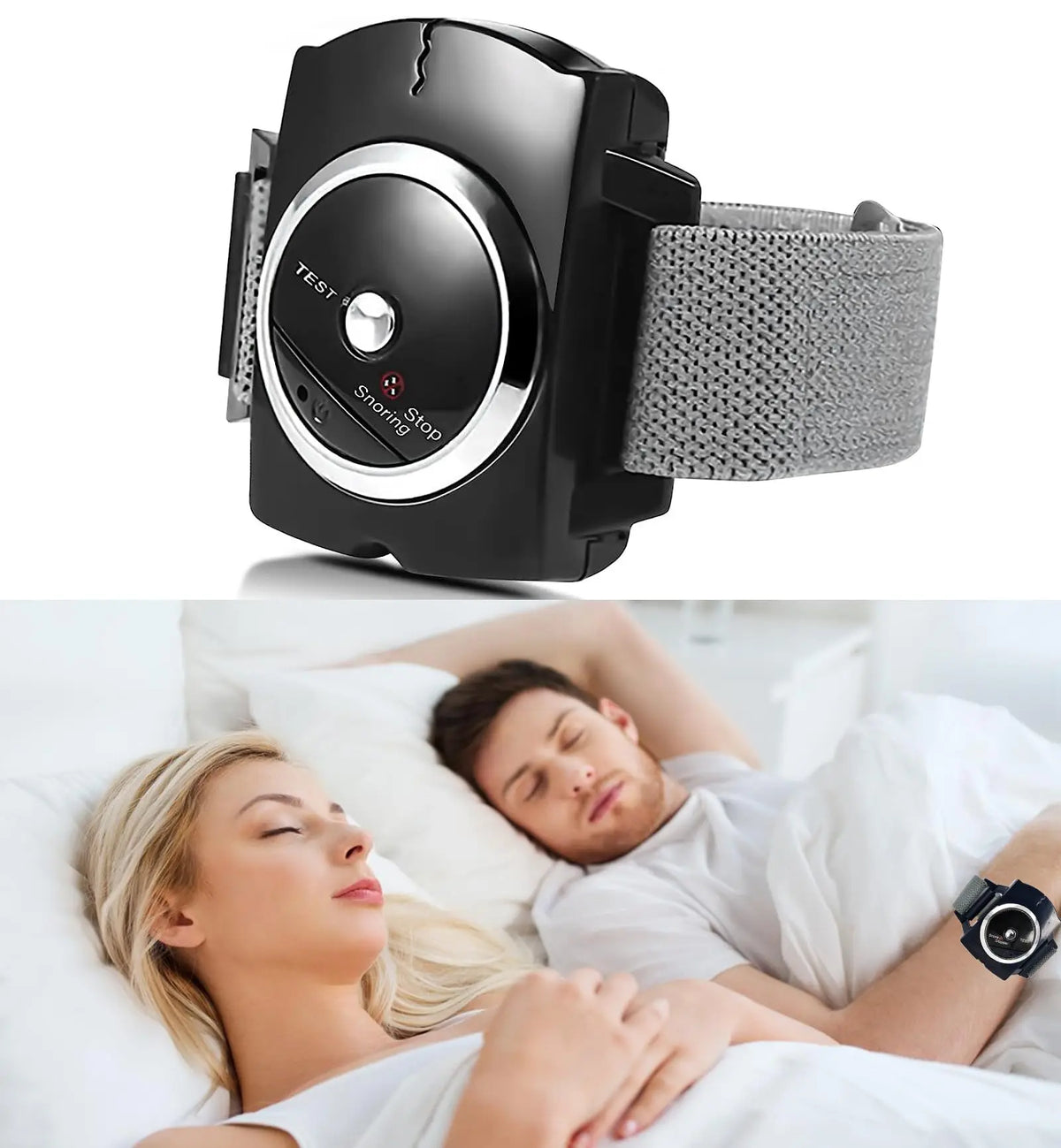 Professional Electronic Auto Anti Snore Wristband New Cessation Cure Solution Sleeping N detail view