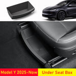Under Seat Storage Box Organizer for Tesla Model Y Juniper 2025 2026 | Underseat Storage Tray Bin