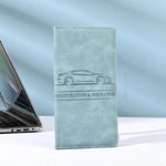 PU Car Registration & Insurance Card Holder with Magnetic Shut lifestyle view