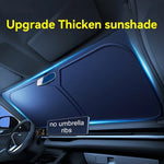 Titanium Silver Car Windshield Sunshade Foldable Parasol UV Protection