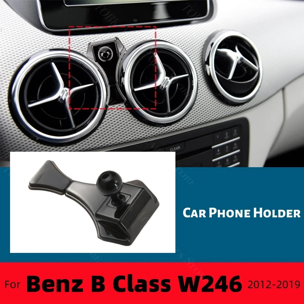 Mercedes Benz B Class W246 2012-2019 Car Phone Holder | Rotatable Silicone Non-Slip Wireless Chargin