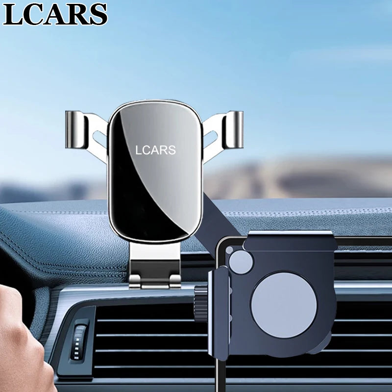 Aluminum Alloy Car Phone Holder for Tesla Model Y/3 | Gravity Navigation Support detail view