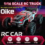 Oike 4WD 1:16 80KM/H Super Brushless 50KM/H Brushed RC Car 4x4 Off Road Remote Control close-up view