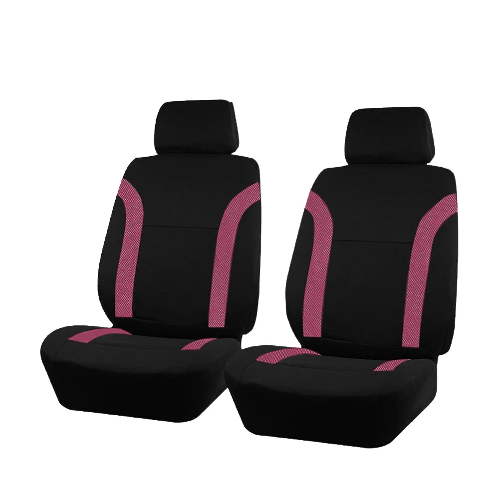 AUTO PLUS Sports Universal Polyester Car Seat Cover Set Fit Most Car Plain Fabric Bic alternate view