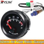52mm Narrowband Air Fuel Ratio Gauge Kit | 12V Car O2 Sensor Voltmeter