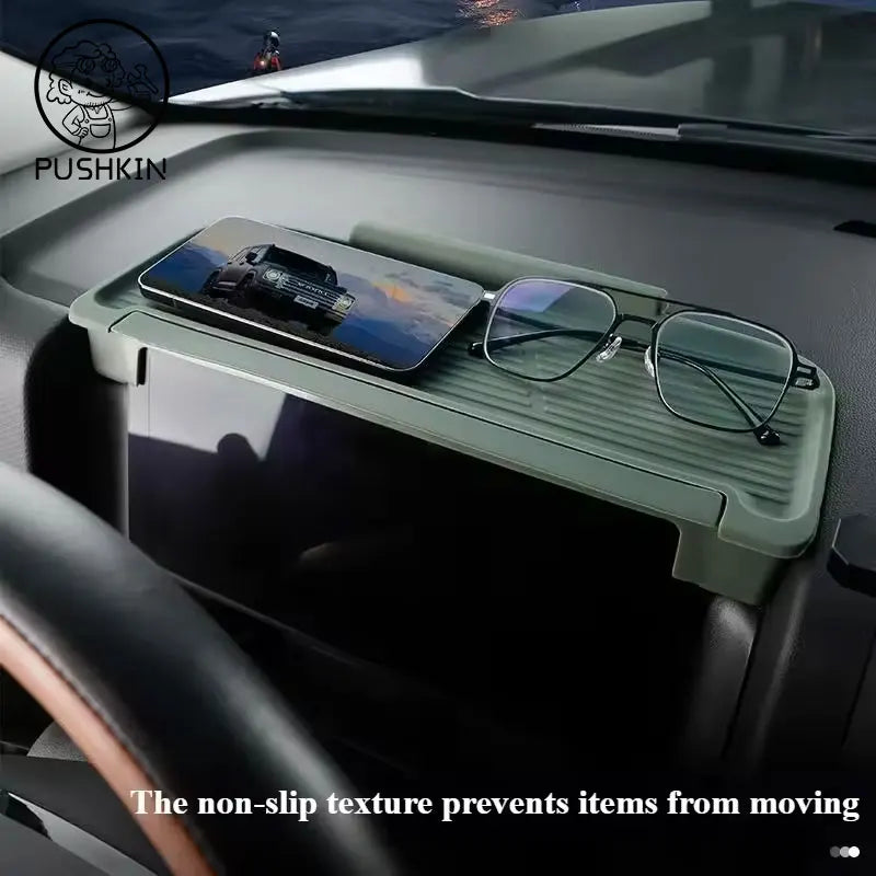 Dashboard Rear Storage Box | Silicone Sunshade for Haval H9 MKII 2025 2026 close-up view