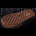 Car Seat Cushion Cover Universal Winter Warm Rear Seat Protector Three Piece additional angle