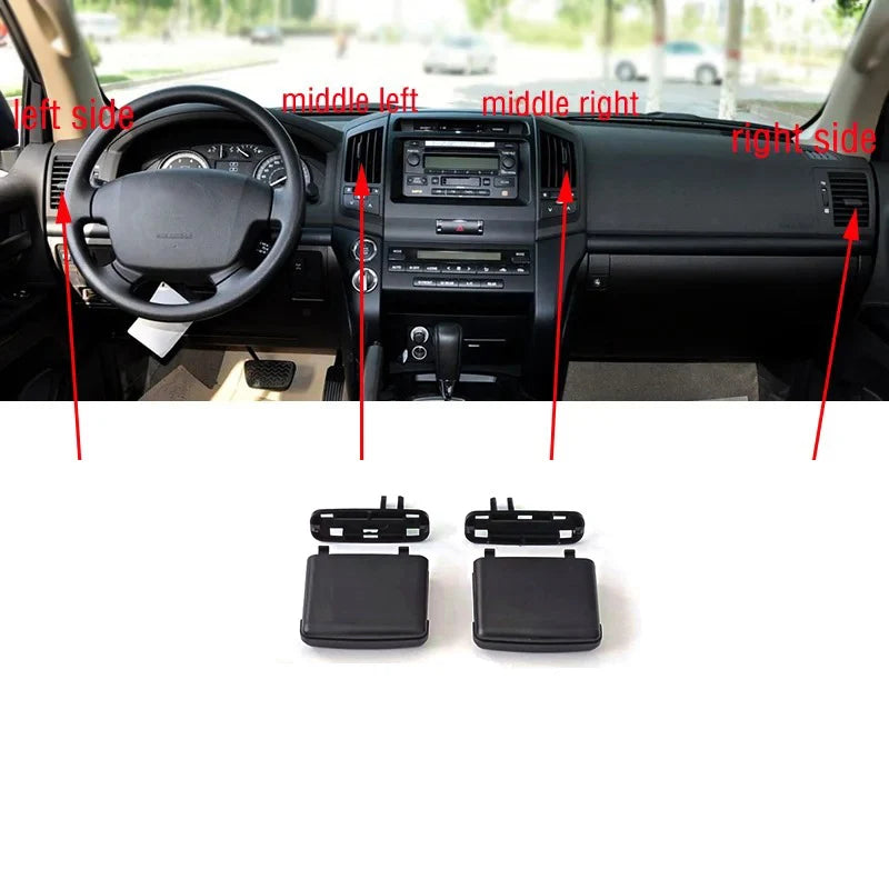 For Toyota Land Cruiser LC200 FJ200 2008-2017 Car Front Dashboard Air Conditioner Outlet A/C Air Conditioning Vents Tab Clip