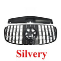 Racing Grills for Mercedes Benz GLS X167 2024-2025 GLS400 GLS450 GLS580 GT Style Front Bumper Mesh Grill Grille Guard Cover Trim