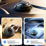 Solar Car Mounted Perfumer Instrustment Portable Vehicle Microwave Instrument Solid Aromatherapy Car Diffusers For Auto Truck
