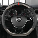 Universal D Shape Car Steering Wheel Cover Breathable Anti Slip Car Decoration Suitable 37-38cm Steering Wheel Cover Accessories