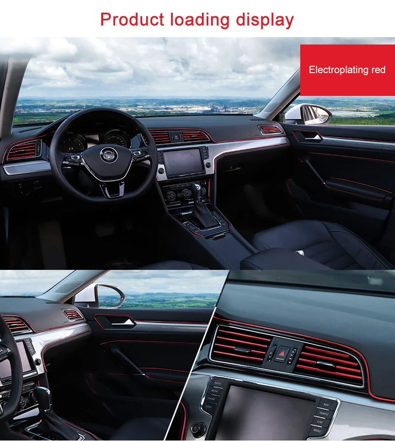Car Moulding Decoration Flexible Strips1/3/5M Interior Auto Mouldings Car Cover Trim alternate view