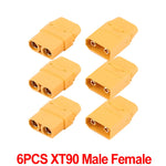 XT90 Male Female Copper Bullet Wire Connectors for RC Lipo Battery alternate view