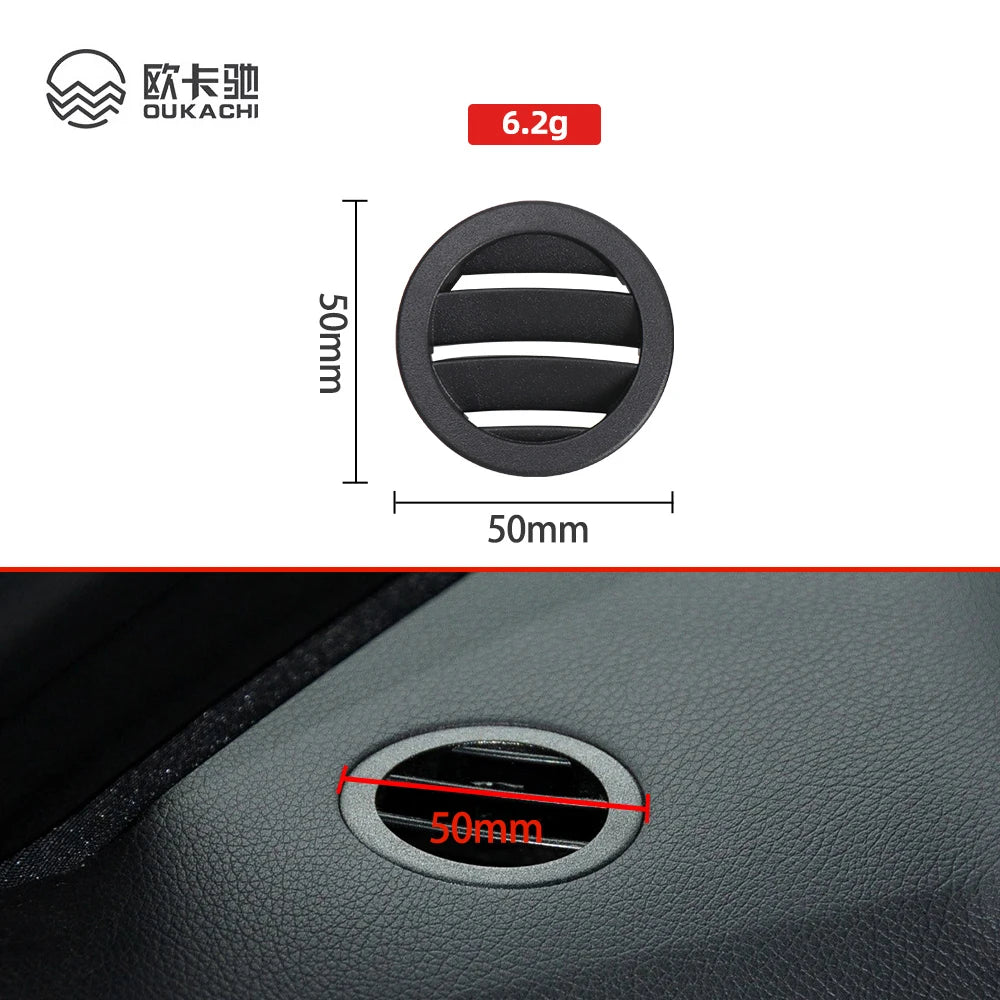 Car Front Dashboard AC Vent Grille Small Round Cover For Mercedes Benz E Class W212 20 close-up view