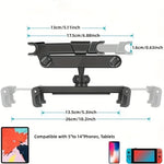 Car Tablet Headrest Mount | Adjustable Stand Cradle for 5" to 12.9" Devices additional angle