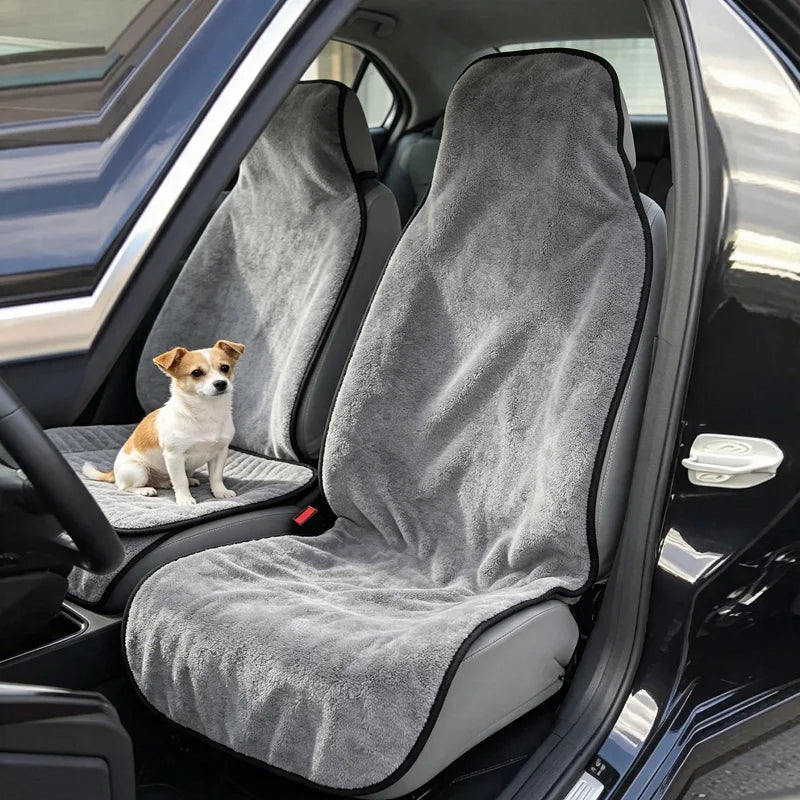 Waterproof Polyester Knit Car Seat Cover close-up view