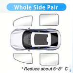 100% Blackout Car Sunshades | Magnetic UV Protection for Front Rear Side Windows lifestyle view