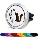 Car Diffusers, 1 PC car air vent diffuser clip (does not include fragrance chemicals) with 10 PCS pads，car AC vent interior