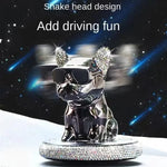 car fresheners vent metal french bulldog scent auto diffuser perfume ornaments car interior accessories solid perfume refill car