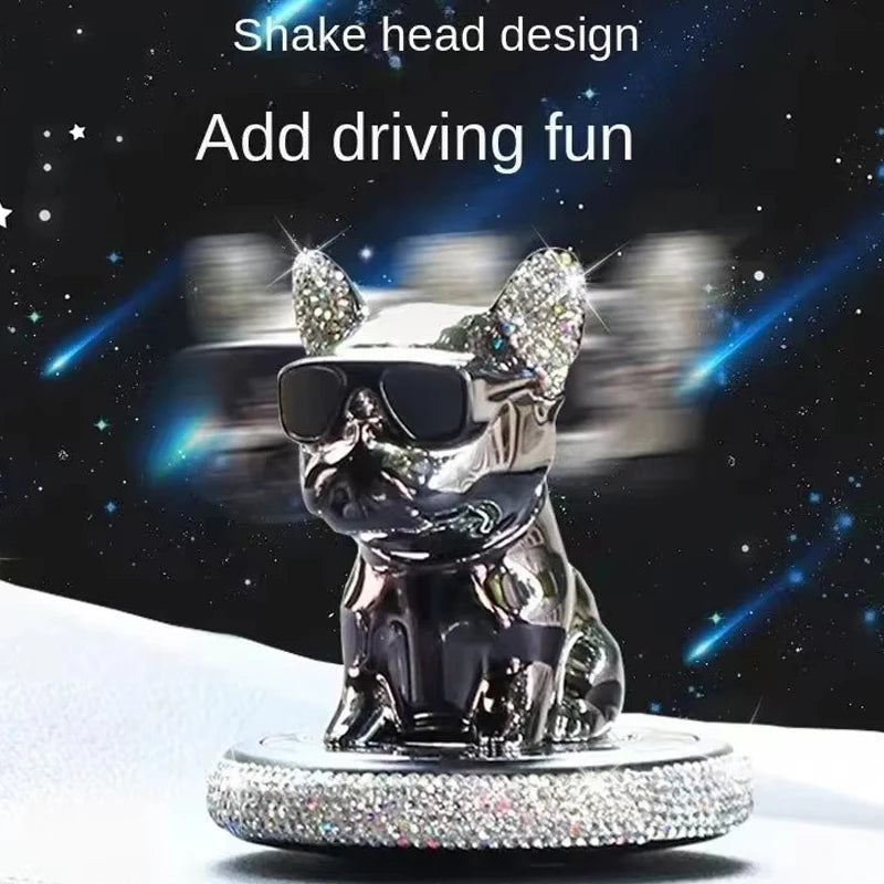 car fresheners vent metal french bulldog scent auto diffuser perfume ornaments car interior accessories solid perfume refill car