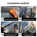 Car Window Visor for Mini Cooper F60 F54 F55 R60 U25 F65 J05 Countryman Clubman | R additional angle