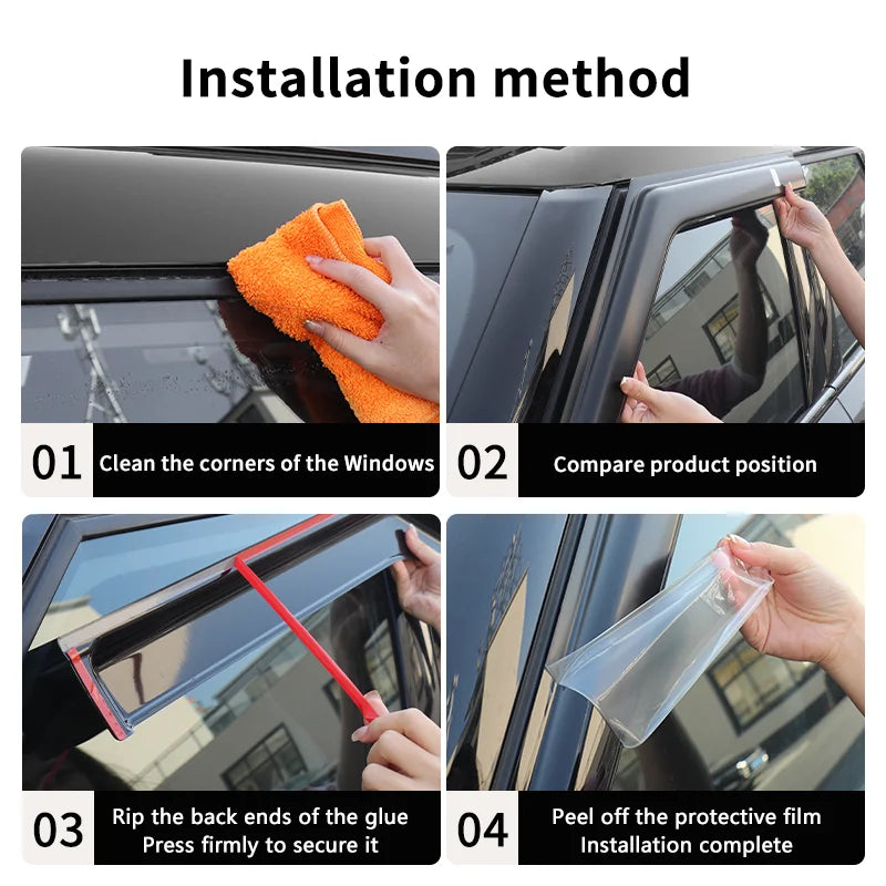 Car Window Visor for Mini Cooper F60 F54 F55 R60 U25 F65 J05 Countryman Clubman | R additional angle