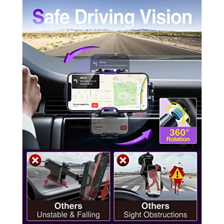 Phone Holders for Your Car Ultimate Military-Grade Car Phone Holder Mount Patent and Saf detail view