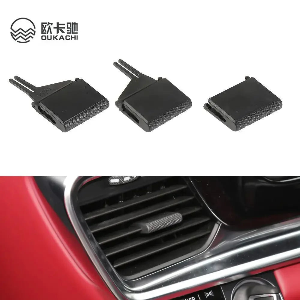 Left Right AC Vent Grille Outlet Tab Clip Repair Kit Rear Air Conditioner Vent Paddle For Porsche Panamera  971819701B6N3