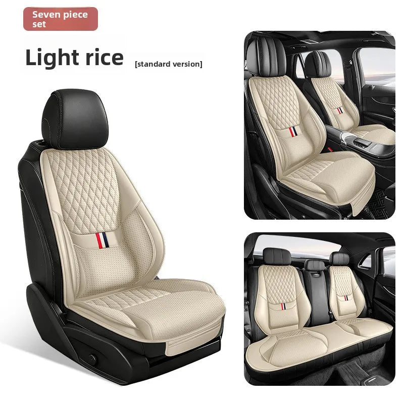 Universal Ergonomic Car Seat Cover Built-in 6cm Lumbar Support and Leg Bolster Brea additional angle