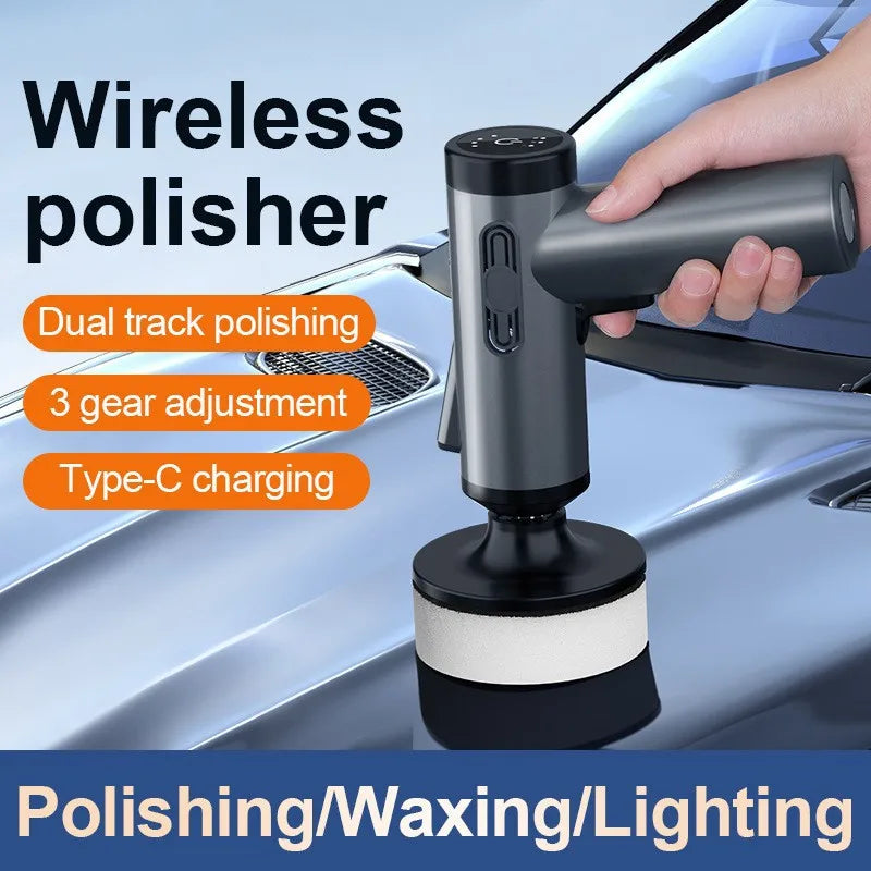 Handheld Cordless Car Polisher | Wireless Waxing & Polishing Machine for Auto Detailing