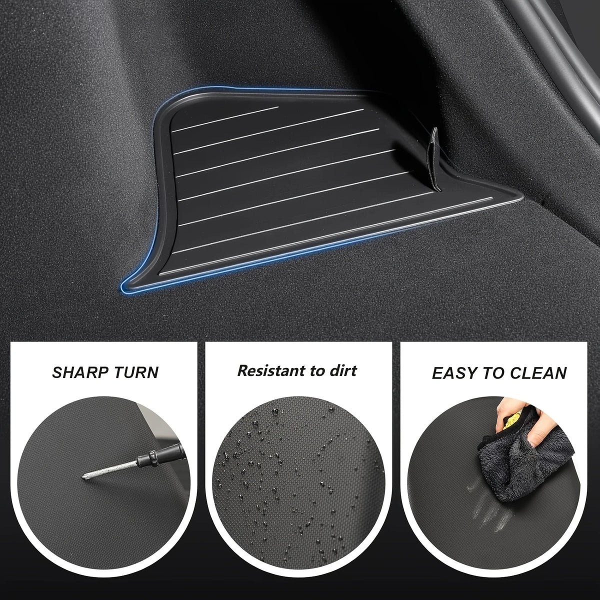 Tesla Model Y 2025 Juniper Left and Right Rear Trunk Storage Box | Lid Partition Orga alternate view
