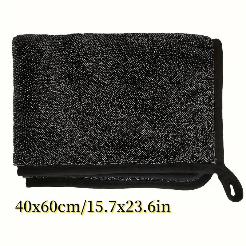2pc Absorbent Microfiber Cleaning Cloth | Soft, Durable & Quick-Dry Towel for Cars, Home detail view