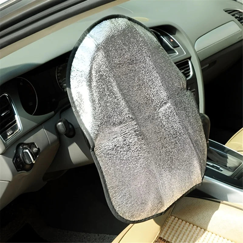 Car Steering Wheel Sun Shade Cover | Universal Fit for SUVs, Trucks, and Cars