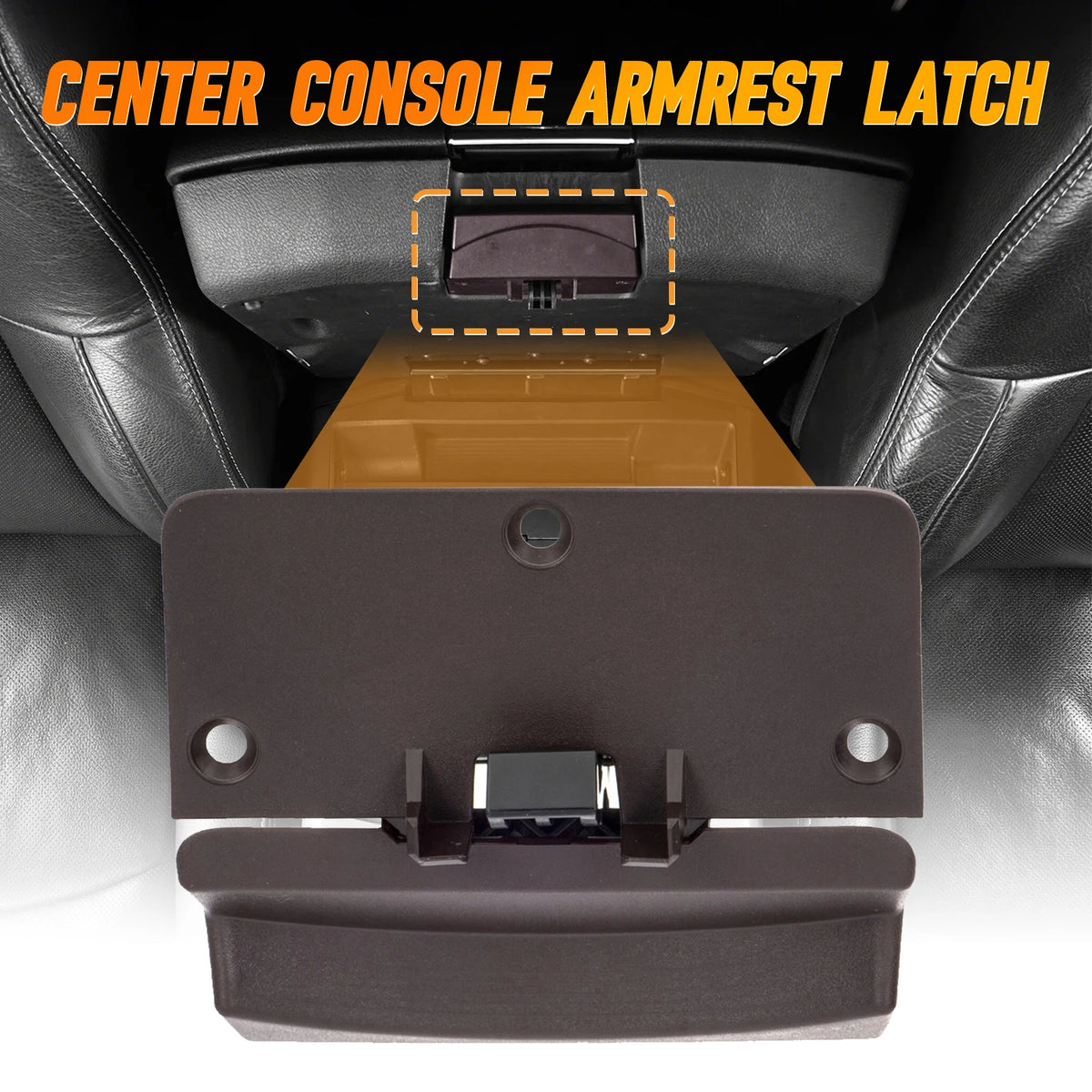 Lower Armrest Lid Latch for Dodge Ram 1500 2500 3500 4500 5500 2013-2017 Full Console Center Box Lock 5RQ83LU7AC 5RQ83DX9AC