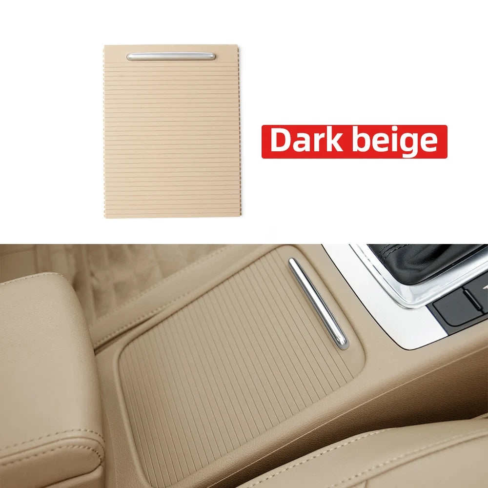Interior Armrest Center Console Cup Holder Cover Trim Zipper Rolling Shutter Blind Cover For Volkswagen Magotan CC Passat B6 B7