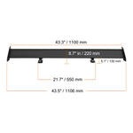 SucceBuy GT Wing Car Spoiler 53.1 inch Universal Spoiler with Double Deck Car Rear Spoiler Wing, Racing Spoiler BGW/JDM Drift