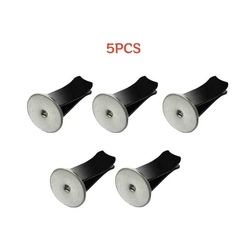 2-20pcs Metal Round Head Car Vent Clips Auto Freshener Clips Car Air Conditioner Clips Car Outlet Perfume Clips Accessories