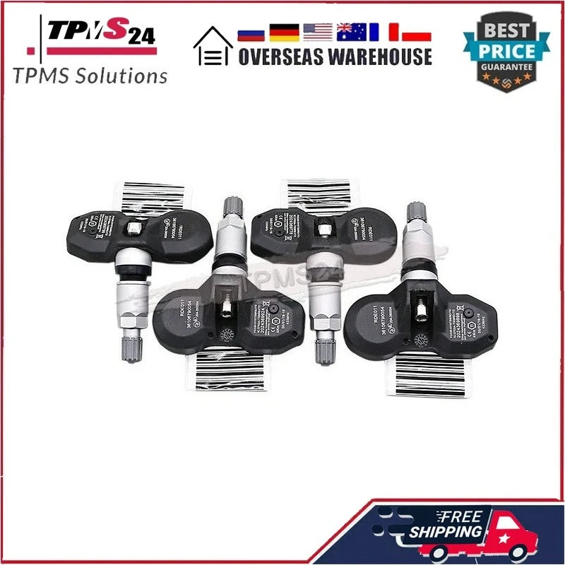 4PCS TPMS Sensor for BMW 1-Series E80 5-Series F10 GT F07 | 433MHz Direct Fit Tire Pressure Sensors