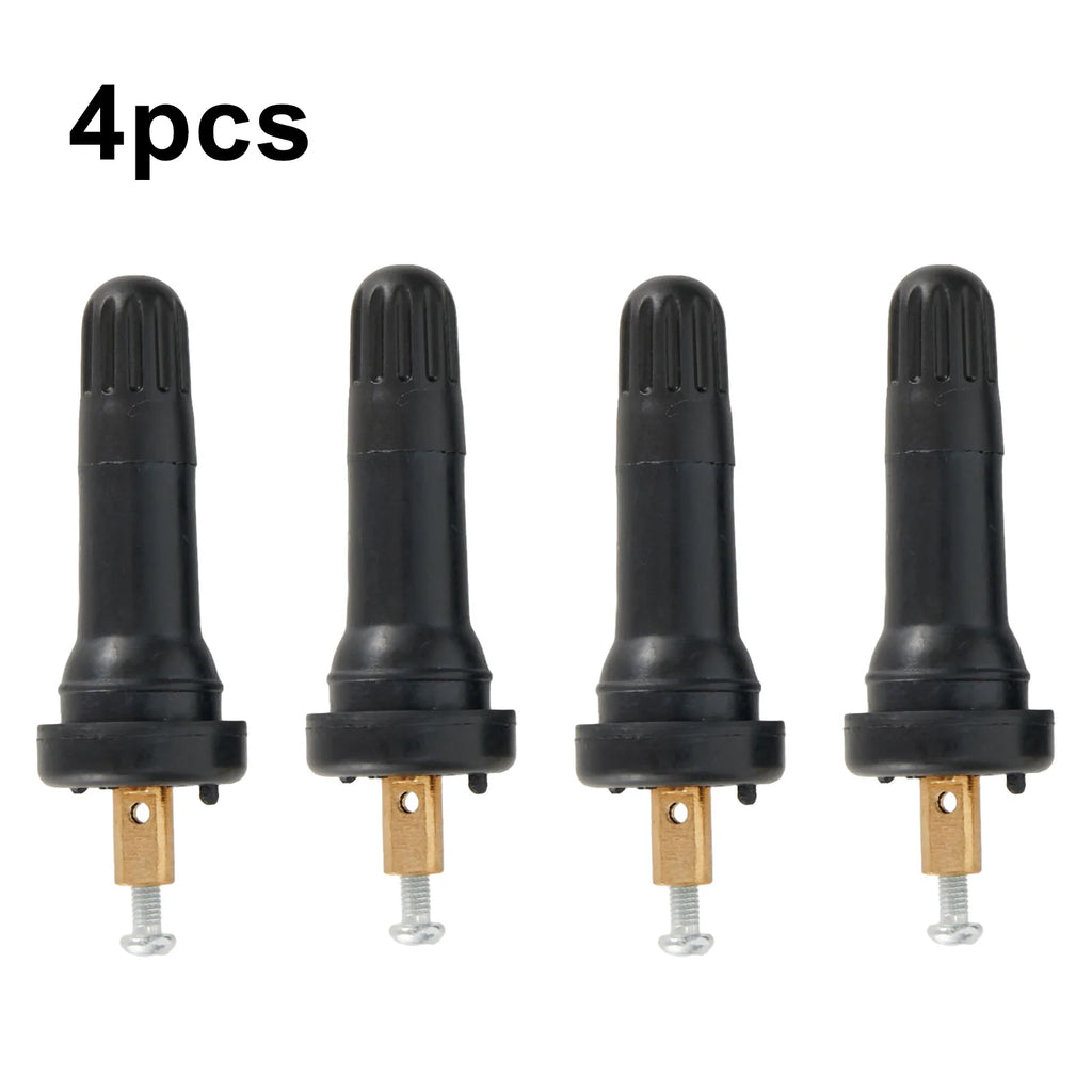 4Pcs Car Rubber Wheel Rim TPMS Tire Pressure Sensor Valve Stem For GMC Cadillac Chevy | Replacement