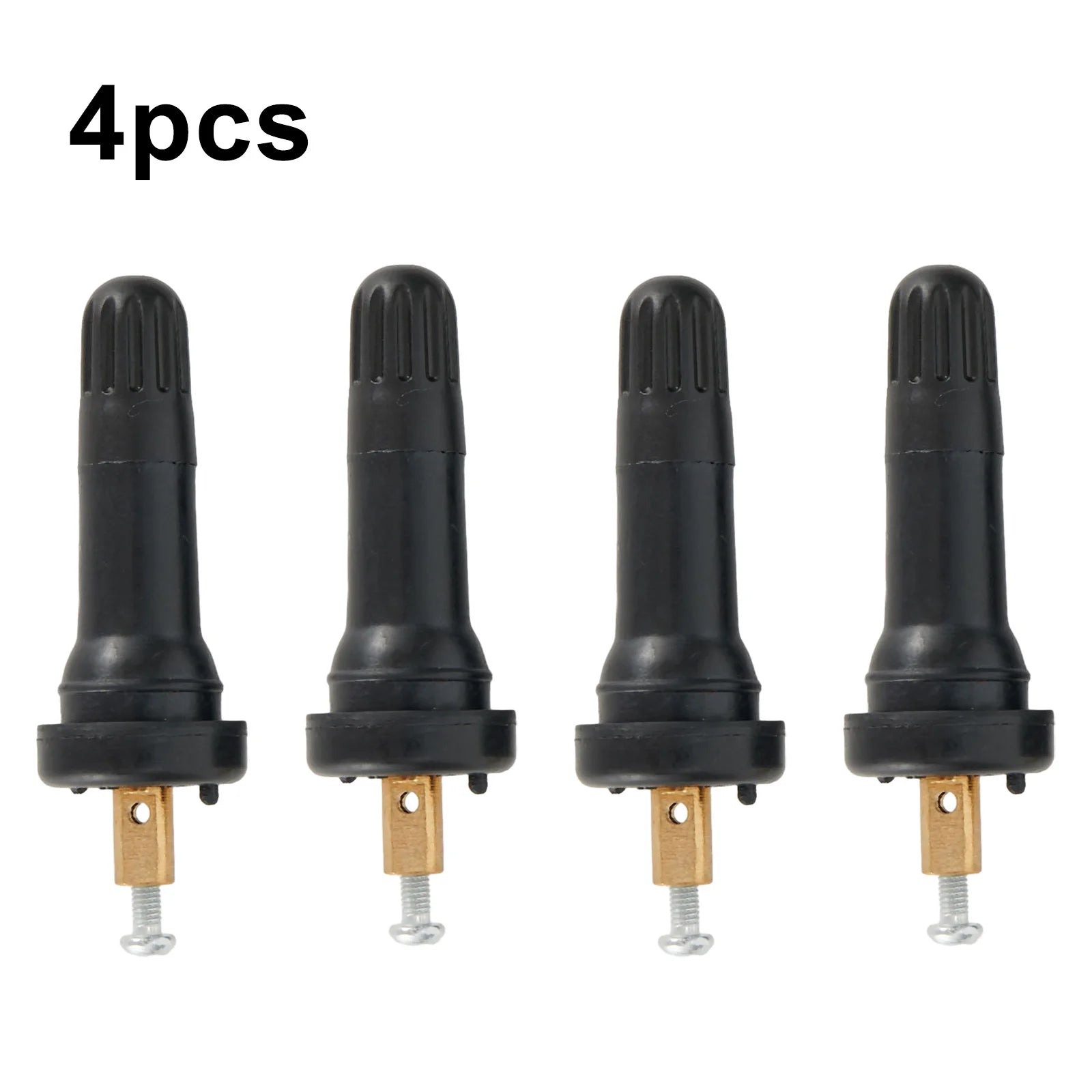 4Pcs Car Rubber Wheel Rim TPMS Tire Pressure Sensor Valve Stem For GMC Cadillac Chevy | Replacement