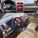 For Volkswagen Polo 2002-2010 Interior Central Control Panel Door Handle 5D Carbon Fi lifestyle view