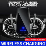 Car Phone Holder Base Special Mounts  For Mazda 6 Atenza 2014 2015 15W Wireless Charging Phone Stand Interior Accessories