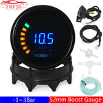 2" 52mm Turbo Boost Gauge -1~3BAR | Digital Display with Smoke Lens for 12V Petrol Cars