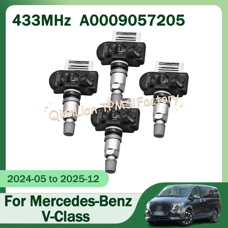 TPMS Tire Pressure Sensor A0009057205 | For Mercedes-Benz V-Class Vito Metris 433MHz